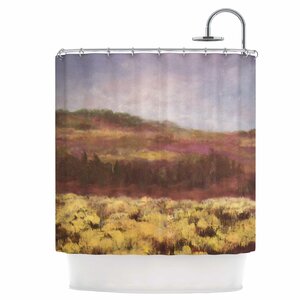 Field of Yellow Shower Curtain