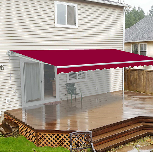 Aleko 13 ft. W x 10 ft. D Retractable Patio Awning & Reviews Wayfair