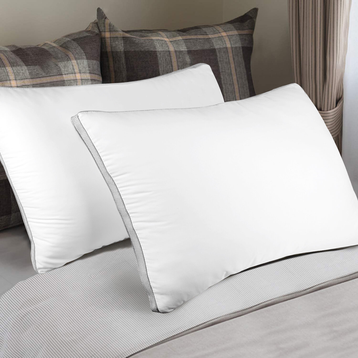 Hotel Essential Quality Luxury Pillow Soft, Medium Firm & Firm Pillows 