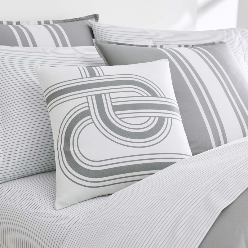 Philippe Now House By Jonathan Adler Grey Reversible Duvet Cover