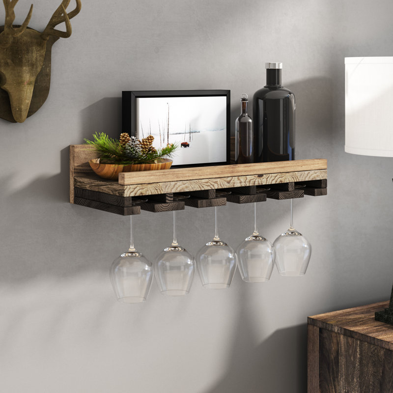 Union Rustic Oconner Wall Mounted Wine Gl Rack Reviews Wayfair Oconner Wall Mounted Wine Gl Rack