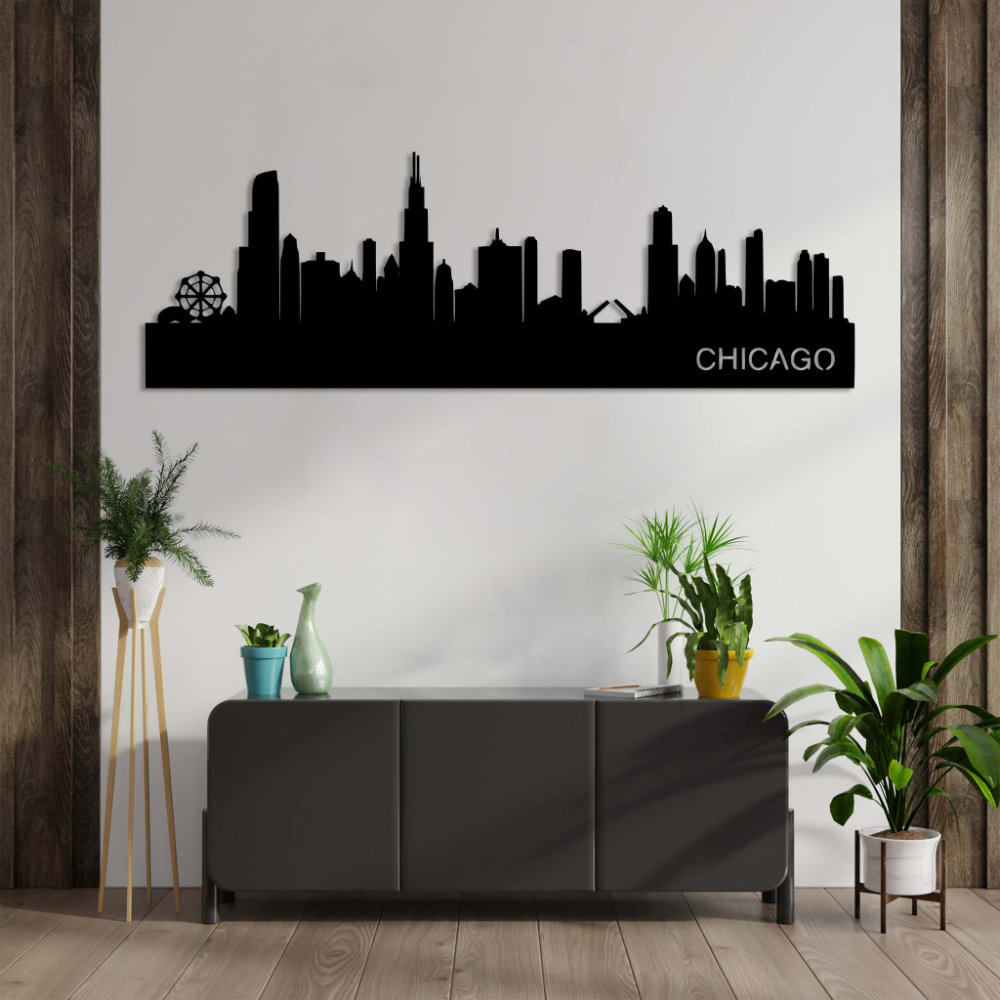 Hokku Designs Chicago Skyline Wall Décor | Wayfair