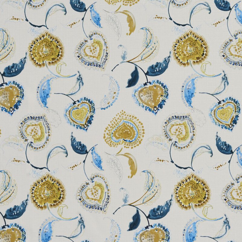 Yellow Floral Print Upholstery Fabric Visual Arts Craft Supplies Tools Kromasol Com