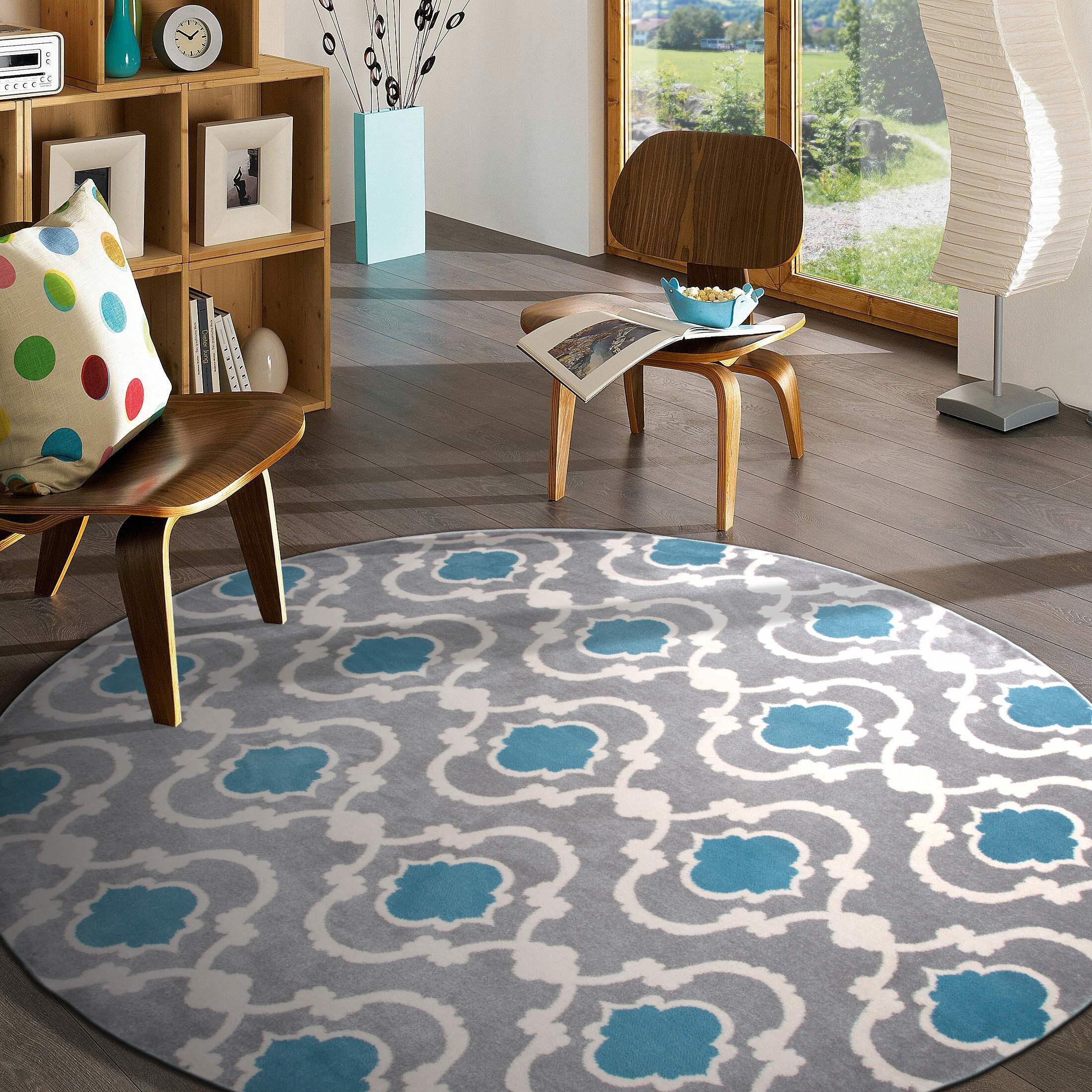 Modern Luxury Flower Pattern Living Dining Room Bedroom Area Rugs & Carpets Mats