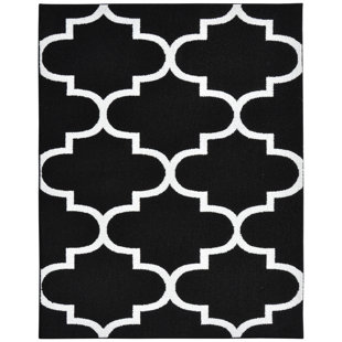 Large Family Room Rugs Wayfair Large Quatrefoil Black Area Rug