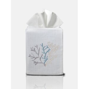 Coral Tissue Box Cover