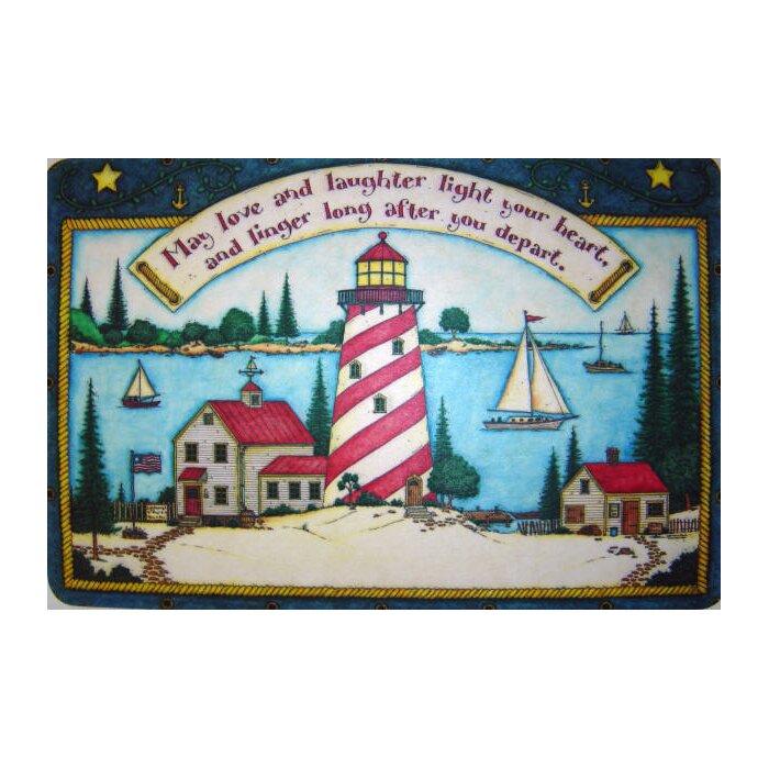 Custom Printed Rugs Light House 30 In X 18 In Non Slip Indoor