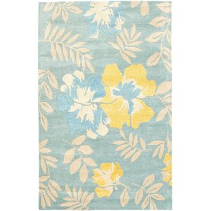 Chidi Light Blue Multi Contemporary Rug