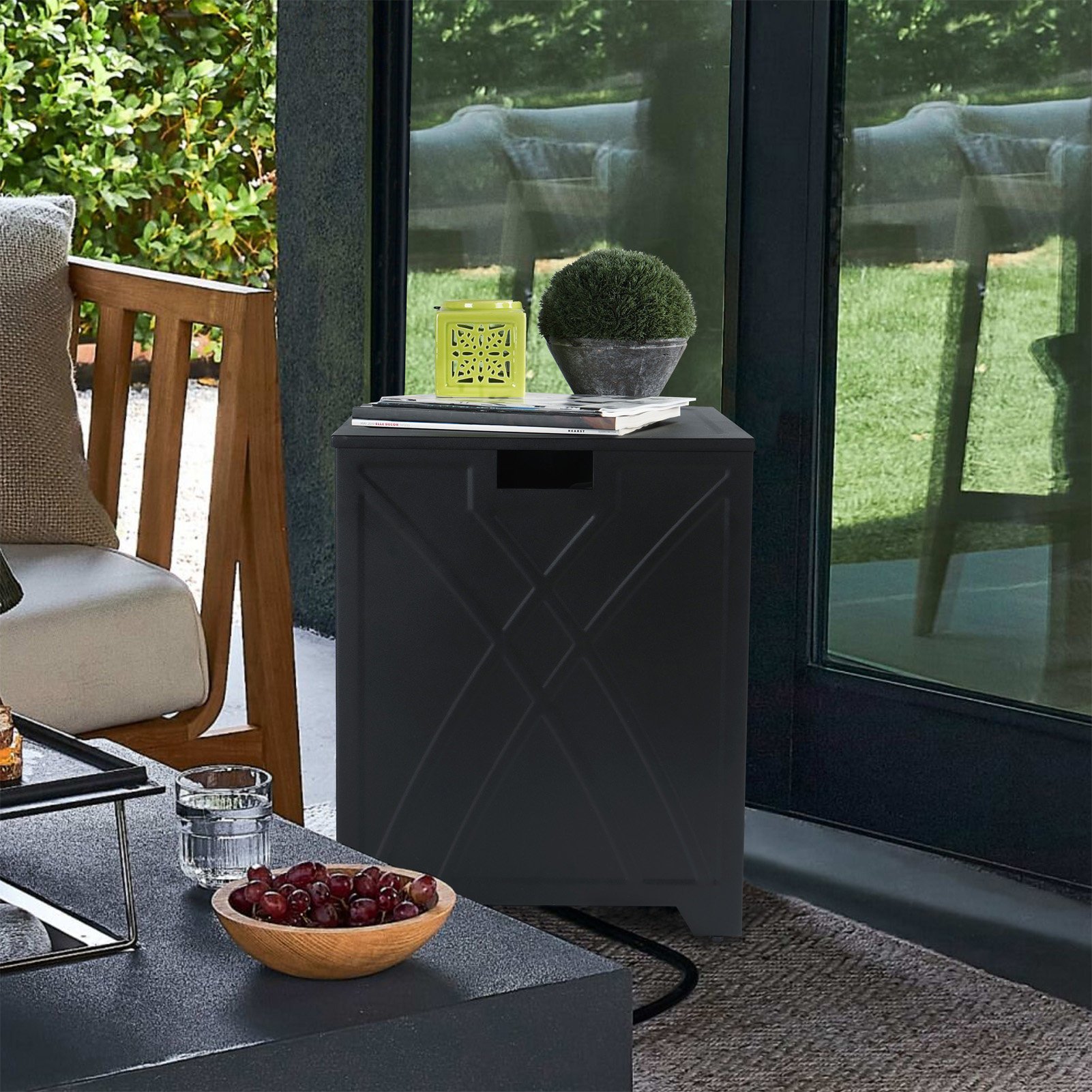 BAIDE HOME 20 lb. Fire Pit Propane Tank Cover Wayfair