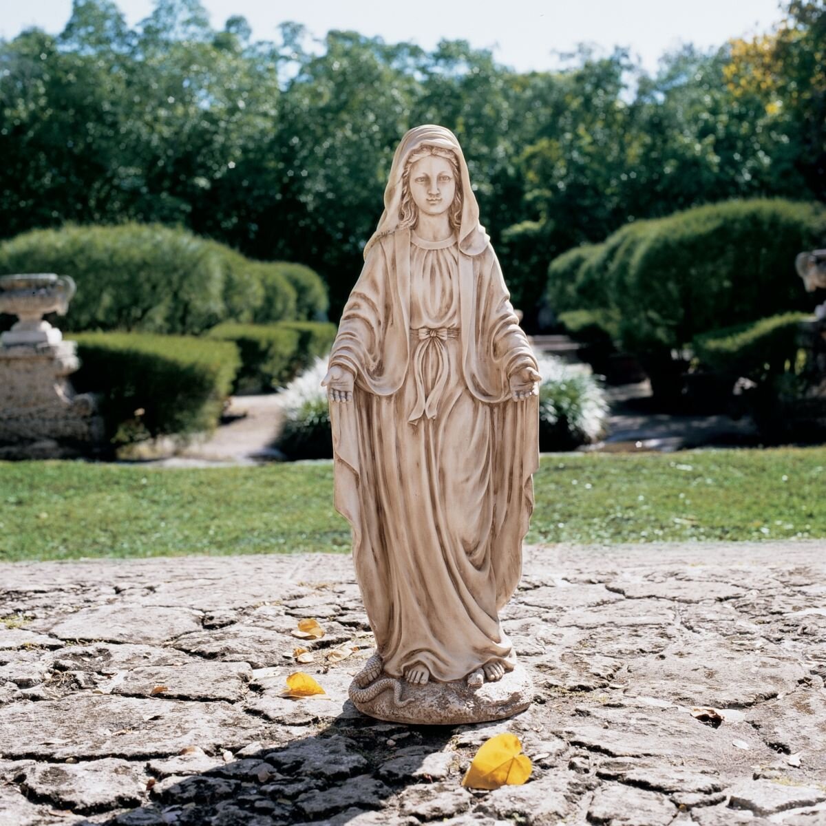 Virgin Mary Madonna Baby Jesus Indoor Outdoor Garden Statue 