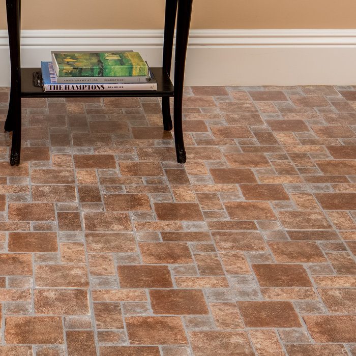 Vinyl Tile Brick Pattern - Vintalicious.net