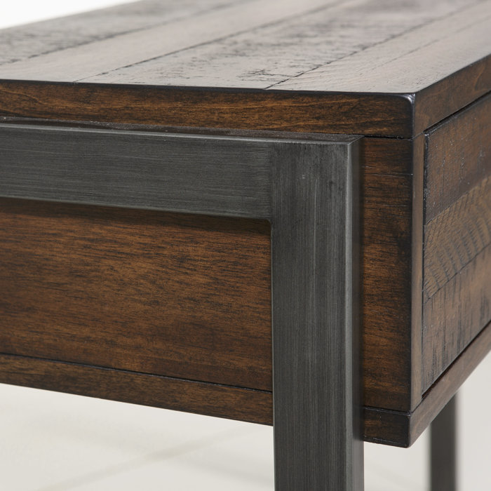 Laroche Heavily Distressed Rustic Style 2 Drawers Storage Console