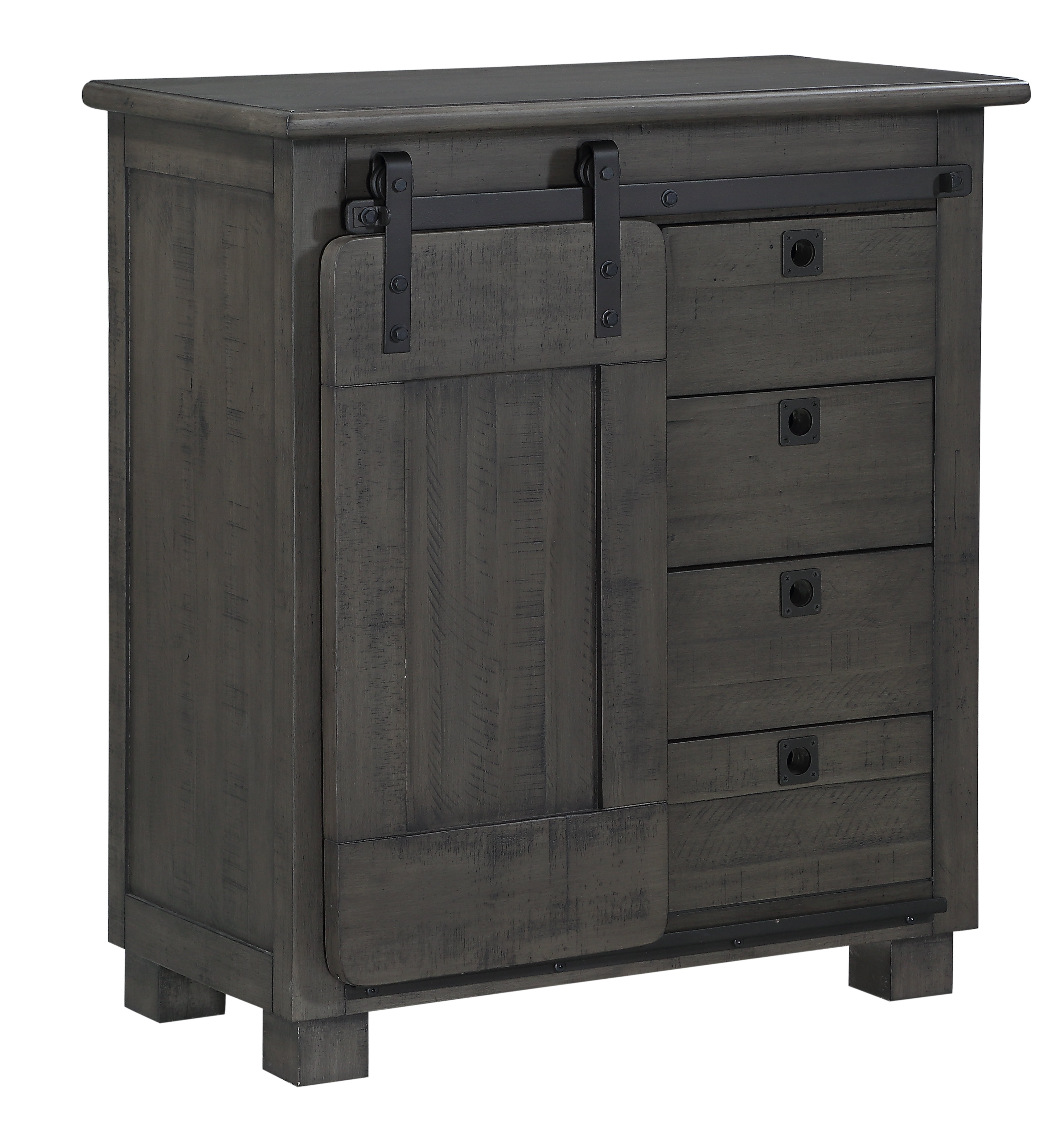 Gracie Oaks Iberia Sliding 3 Drawer Accent Cabinet Wayfair