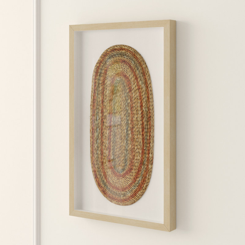 Ida Shadow Box With Oval Earth Rope Abstract Wall Decor Joss Main