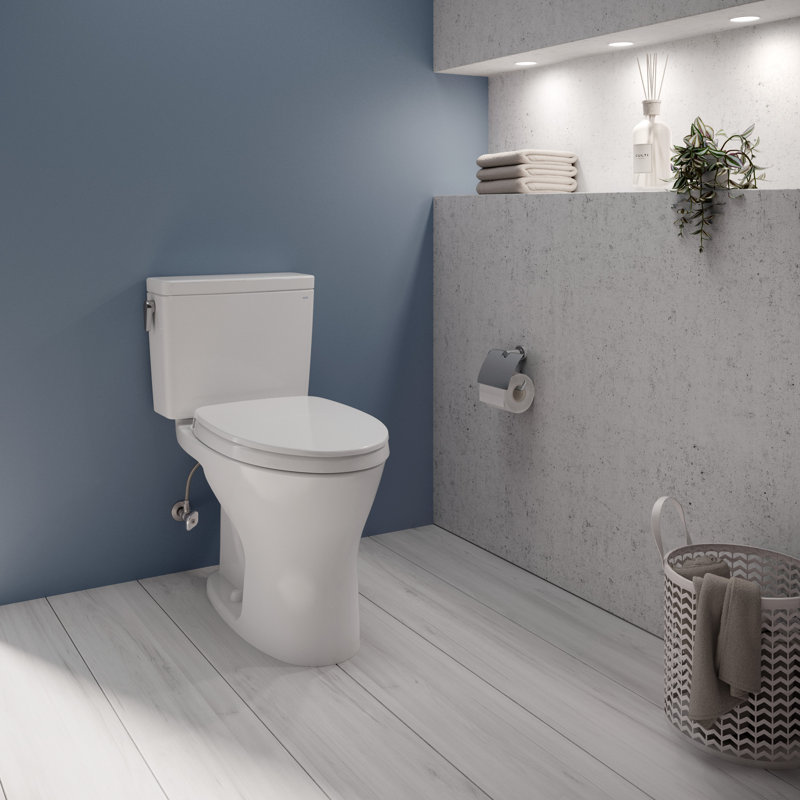 Toto Drake 1 6 Gpf Elongated Two Piece Toilet Seat Not Included Reviews Wayfair