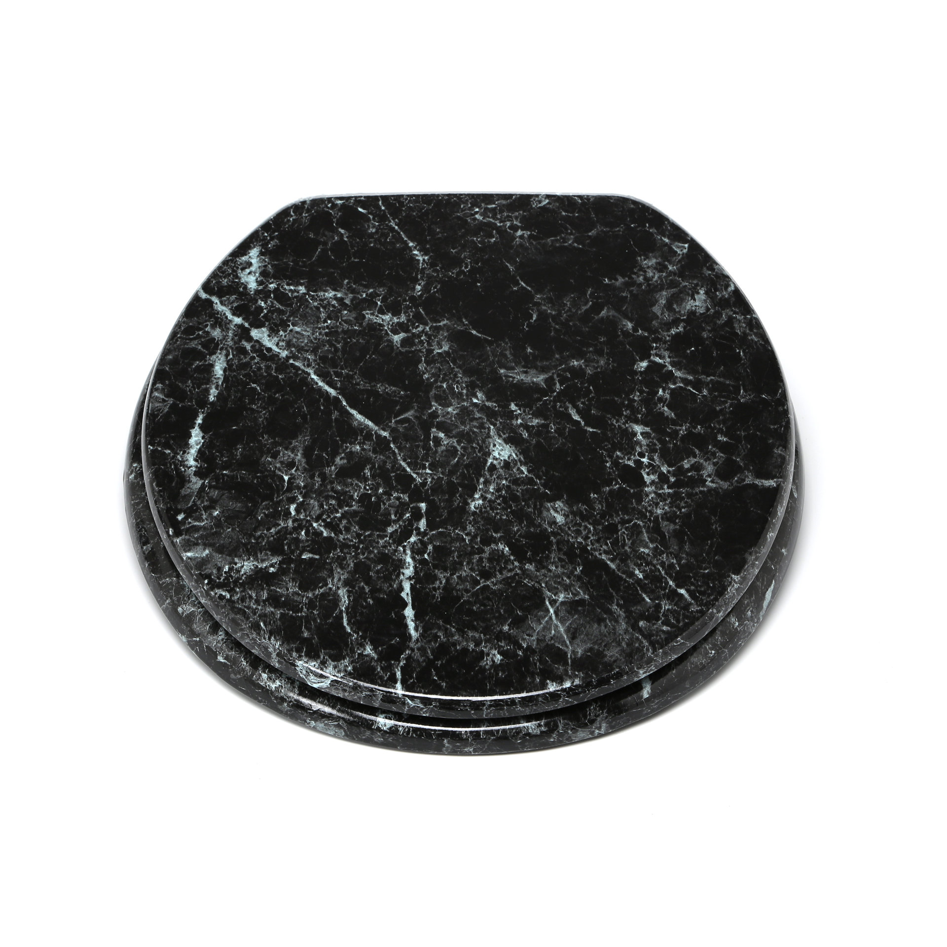 Trimmer Marbleized Moulded Wood Round Toilet Seat & Reviews Wayfair