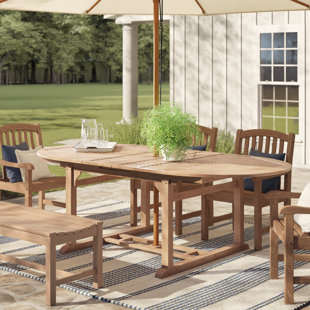 patio table and chairs with umbrella hole