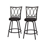 Schmitt Adjustable Height Bar Stool (Set of 2) by Fleur De Lis Living