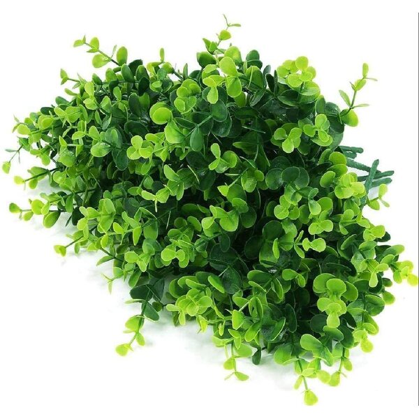 8pcs Artificial Shrubs Faux Plastic Leafy Greenery Imitation Plants for Home Dec 