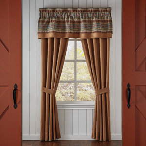 EL Capitan Pole Top Drapery Solid Rod Pocket Curtain Panels (Set of 2)