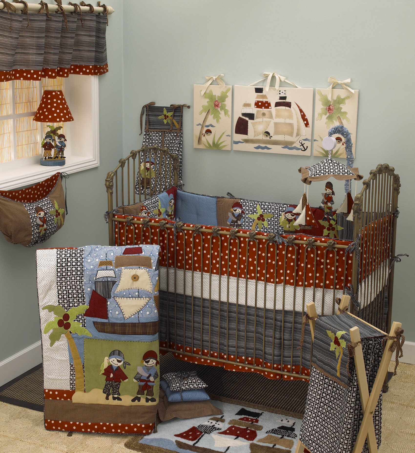 pirate crib sheets