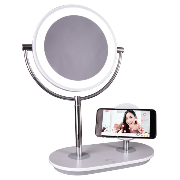 floor makeup mirror with lights