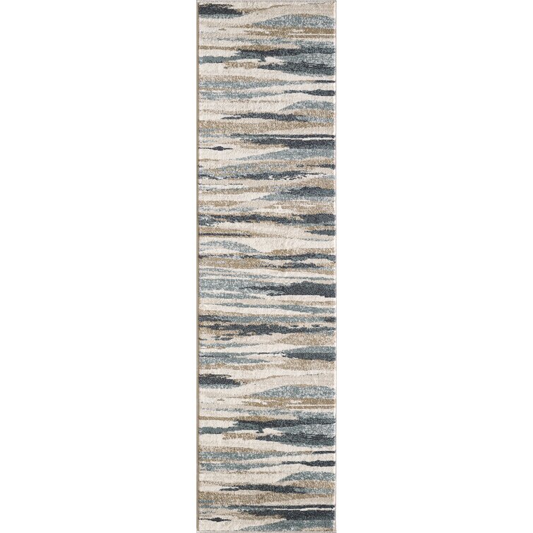 Orren Ellis Kohsuke Blue/Brown/Gray Area Rug & Reviews | Wayfair