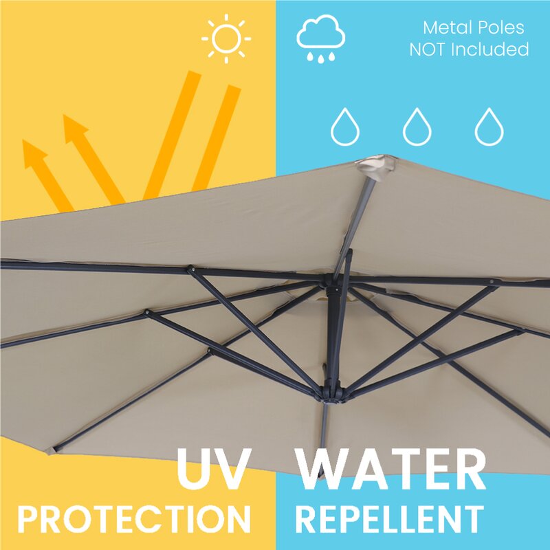 Arlmont Co Mike Universal Patio Umbrella Canopy Replacement Cover Reviews Wayfair