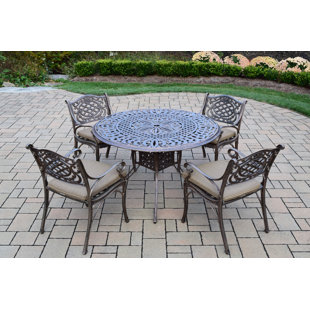 Go to store & view more images Capitol 5 Piece Dining Set with Cushions by Oakland Living