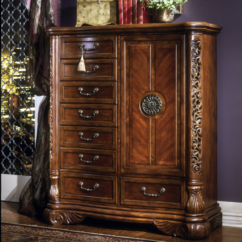 Michael Amini Excelsior 8 Drawer Gentleman S Chest Reviews Wayfair Excelsior 8 Drawer Gentleman S Chest