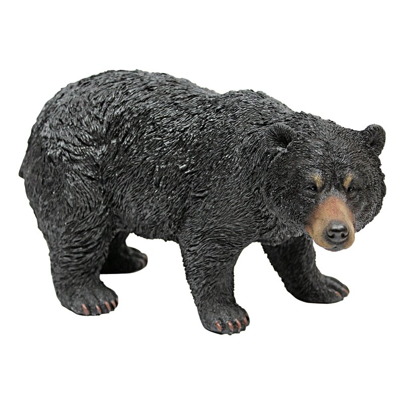 Design Toscano Black Bear Walking Statue & Reviews | Wayfair