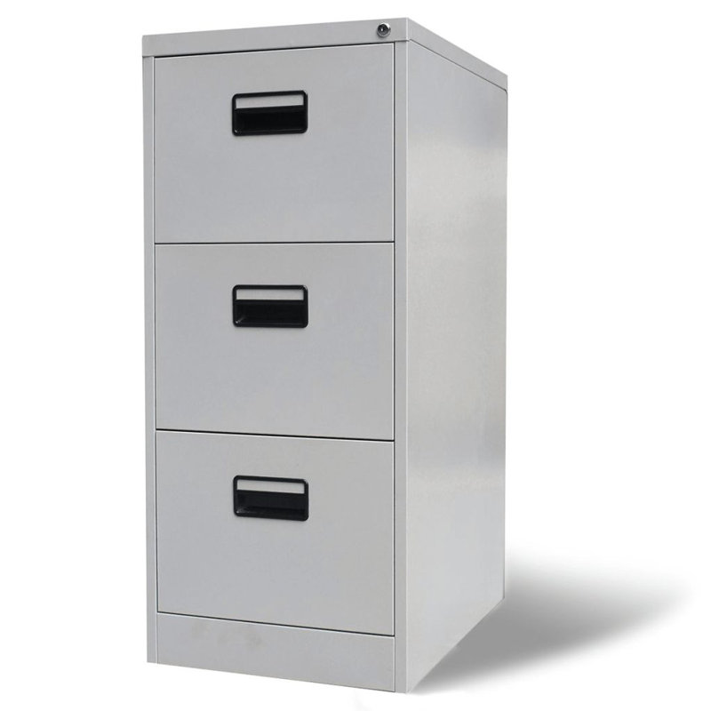 Rebrilliant Brighton 3 Drawer Vertical Filing Cabinet Reviews Wayfair