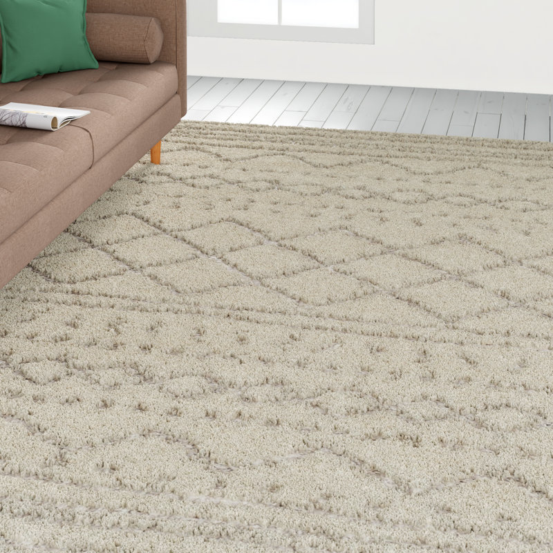 Hykkon Samara Looped Ivory/Beige Rug & Reviews
