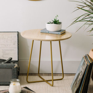 Go to store & view more images Iveta Abolina Georgia Peach I End Table by East Urban Home