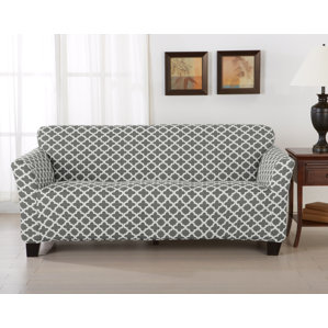 Brenna Box Cushion Sofa Slipcover by Home Fashion Designs