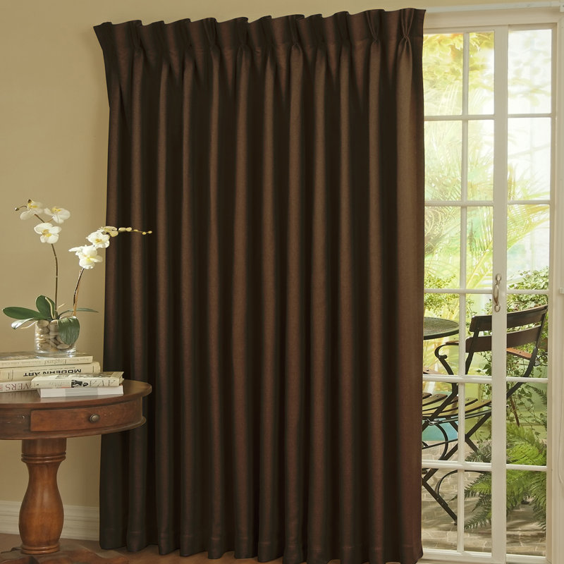Darby Home Co Bailey Solid Blackout Thermal Pinch Pleat Single