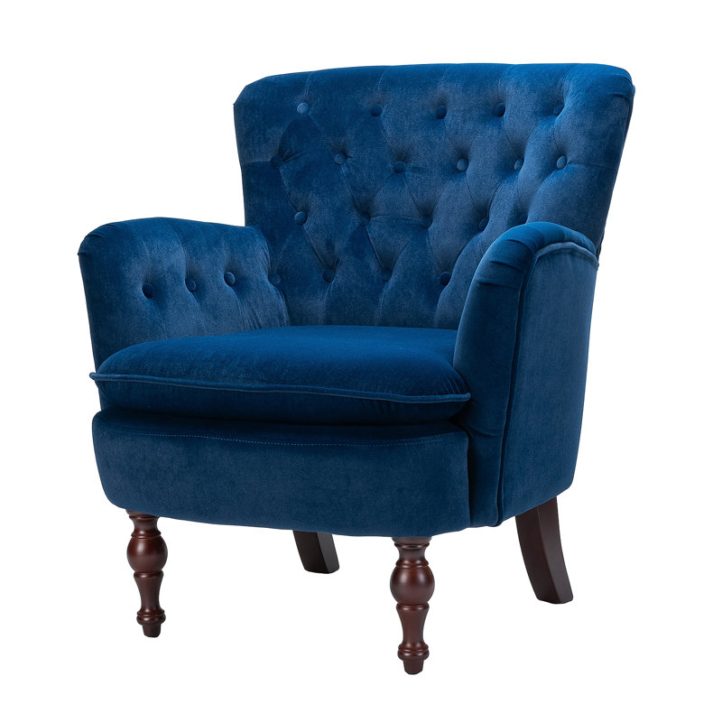 velvet armchair