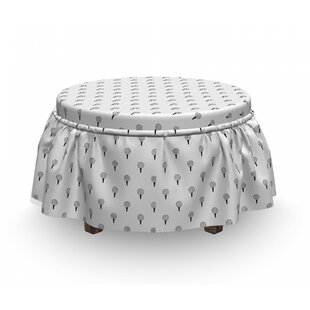 Repetitive Ball Ready To Hit Ottoman Slipcover (Set Of 2) By East Urban Home