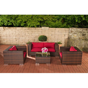 4-tlg. Loungesofa-Set Laitsaita mit Kissen von A..