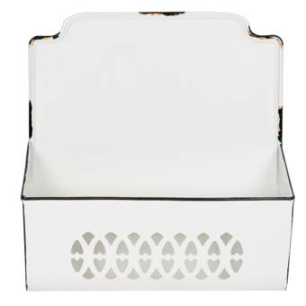 Gracie Oaks Ardrie Vintage Style Metal Wall Pocket Organizer Bins