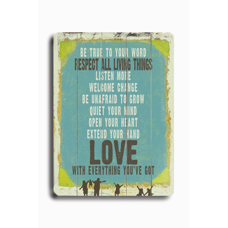 Love is Everything You've Got by Lisa Weedn Textual Art Plaque