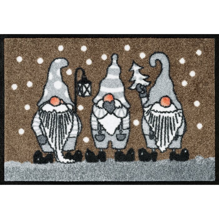 Wash Dry Winter Gnomes Doormat Wayfair Co Uk