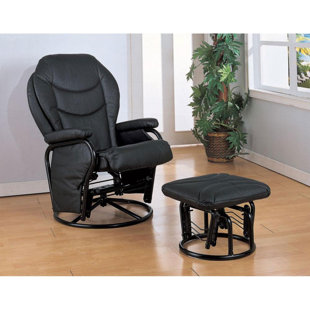 Go to store & view more images Madeley Baby Nursing Manual Glider Recliner with Ottoman by Harriet Bee