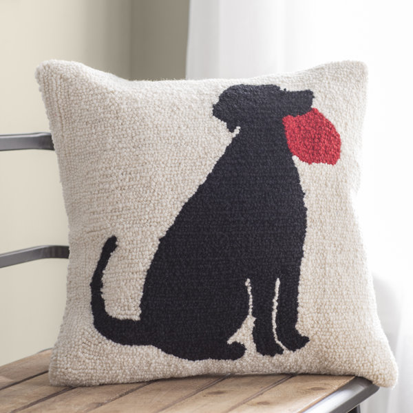 Tucker Murphy Pet Kahn I Love My Dog Wool Throw Pillow Wayfair