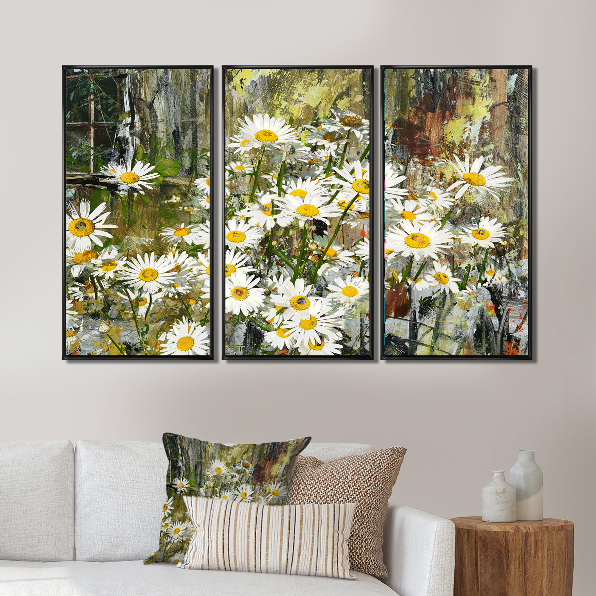 Winston Porter Daisies Flowers Under The Window Daisies Flowers Under ...