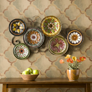 Plate Wall Decor metal wall art - wall décor | wayfair Plate Wall Decor metal wall art - wall décor | wayfair