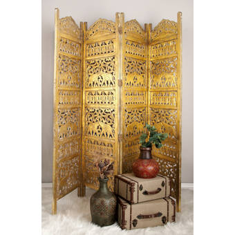 Fleur De Lis Living Corydon 16 5 W X 70 H 3 Panel Folding Room Divider Wayfair