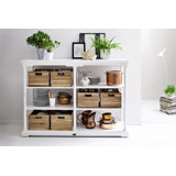 Ownby Kitchen Island with 6 Wood Crates by Gracie Oaks