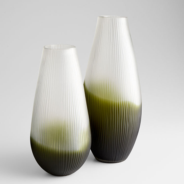 Cyan Design Green White Glass Table Vase Wayfair