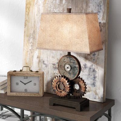 Morita Resin Gears Novelty Table Lamp